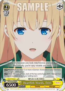 Heartfelt Words, Eriri - Saekano the Movie: Finale