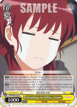 Working on Edits, Izumi - Saekano the Movie: Finale