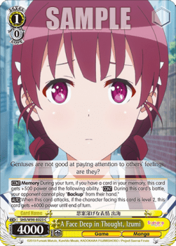 A Face Deep in Thought, Izumi - Saekano the Movie: Finale