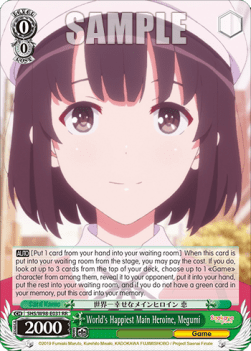 World's Happiest Main Heroine, Megumi (V.1 - Double Rare) - Saekano the Movie: Finale