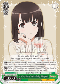 A Maiden's Melancholy, Megumi (V.1 - Rare) - Saekano the Movie: Finale