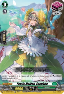 Poetic Maiden, Sapphira [D-Format] (V.1 - Trial Deck) - Start Up Trial Deck: Stoicheia