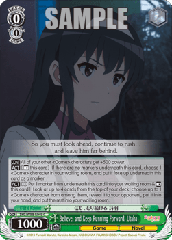 Believe, and Keep Running Forward, Utaha - Saekano the Movie: Finale