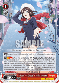 Path You Chose To Walk, Megumi (V.2 - Super Rare) - Saekano the Movie: Finale
