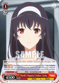 World's Happiest Author, Utaha (V.1 - Double Rare) - Saekano the Movie: Finale