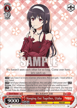 Hanging Out Together, Utaha (V.1 - Double Rare) - Saekano the Movie: Finale