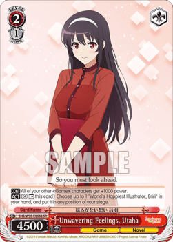 Unwavering Feelings, Utaha (V.2 - Super Rare) - Saekano the Movie: Finale