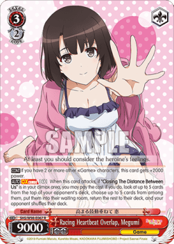 Racing Heartbeat Overlap, Megumi (V.1 - Rare) - Saekano the Movie: Finale
