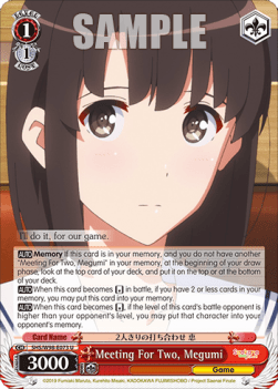 Meeting For Two, Megumi - Saekano the Movie: Finale