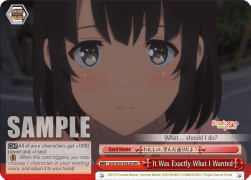 It Was Exactly What I Wanted (V.2 - Triple Rare) - Saekano the Movie: Finale