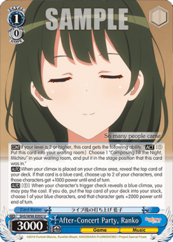 After-Concert Party, Ranko - Saekano the Movie: Finale