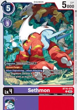 Sethmon (BT16-070) - Beginning Observer