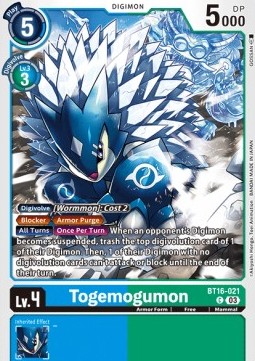 Togemogumon (BT16-021) - Beginning Observer