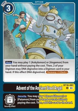 Advent of the Ancient Steel Angel (BT16-097) - Beginning Observer