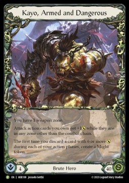 Kayo, Armed and Dangerous (Rainbow Foil) - Hero Promos