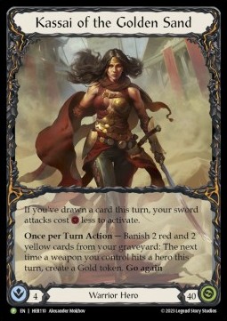 Kassai of the Golden Sand (Rainbow Foil) - Hero Promos