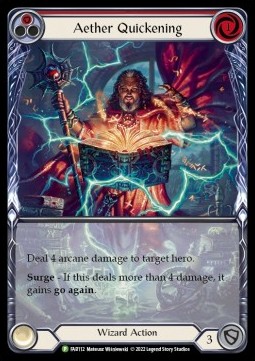 Aether Quickening (Red) (Extended Art Rainbow Foil) - FAB Promos