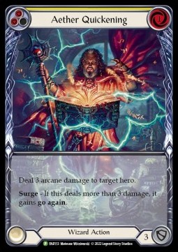 Aether Quickening (Yellow) (Extended Art Rainbow Foil) - FAB Promos
