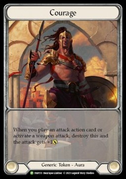 Courage (Extended Art Cold Foil) - FAB Promos