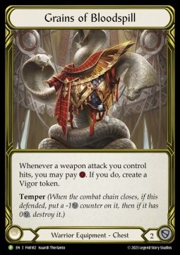 Grains of Bloodspill (Cold Foil Golden) - FAB Promos