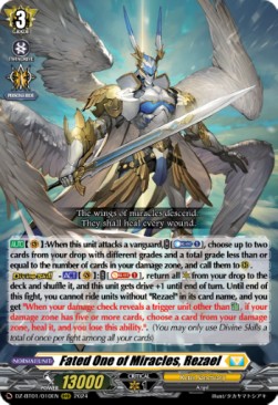 Fated One of Miracles, Rezael [D-Format] (V.1 - Triple Rare) - Fated Clash