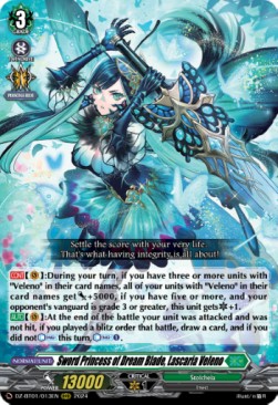 Sword Princess of Dream Blade, Lascaria Veleno [D-Format] (V.1 - Triple Rare) - Fated Clash