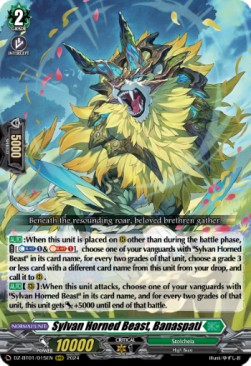 Sylvan Horned Beast, Banaspati [D-Format] (V.1 - Triple Rare) - Fated Clash