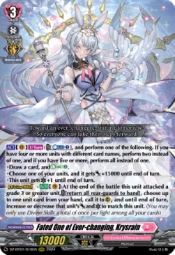 Fated One of Ever-changing, Krysrain [D-Format] (V.1 - Triple Rare) - Fated Clash