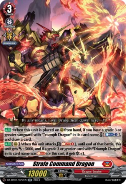 Strafe Command Dragon [D-Format] (V.1 - Double Rare) - Fated Clash