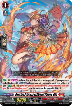 Dancing Princess of Elegant Flames, Olfa [D-Format] (V.1 - Double Rare) - Fated Clash