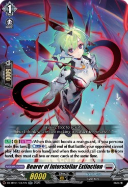 Bearer of Interstellar Extinction [D-Format] (V.1 - Double Rare) - Fated Clash