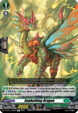 Sunbathing Dragon [D-Format] (V.1 - Rare) - Fated Clash