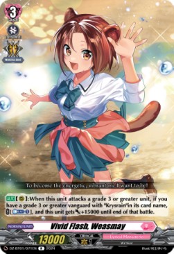 Vivid Flash, Weasmay [D-Format] (V.1 - Rare) - Fated Clash