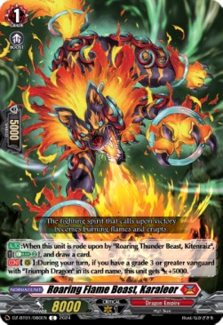 Roaring Flame Beast, Karaleor [D-Format] - Fated Clash