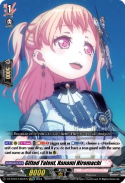 Gifted Talent, Nanami Hiromachi [D-Format] (V.1 - Feature Rare) - Fated Clash