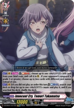 Innocent Cry, Tomori Takamatsu [D-Format] (V.1 - Feature Rare) - Fated Clash