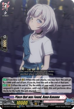 Place that was Found, Rana Kaname [D-Format] (V.1 - Feature Rare) - Fated Clash