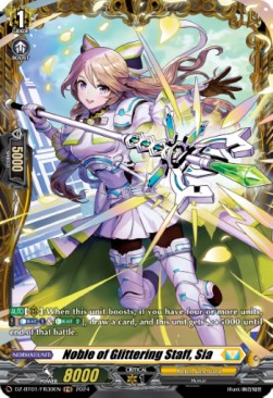 Noble of Glittering Staff, Sia [D-Format] (V.2 - Frame Rare) - Fated Clash