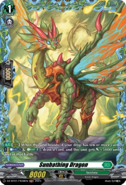 Sunbathing Dragon [D-Format] (V.2 - Frame Rare) - Fated Clash