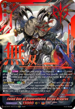 Fated One of Unparalleled, Varga Dragres [D-Format] (V.3 - Secret Rare) - Fated Clash