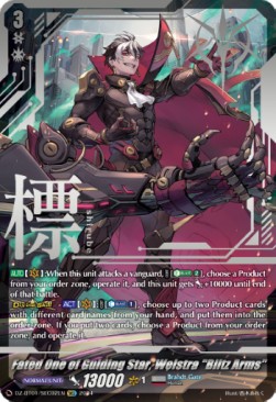 Fated One of Guiding Star, Welstra "Blitz Arms" [D-Format] (V.3 - Secret Rare) - Fated Clash