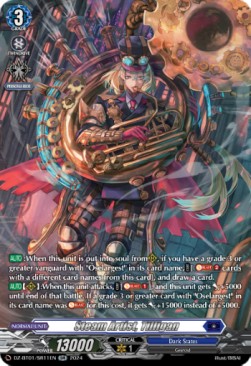 Steam Artist, Tilligan [D-Format] (V.3 - Silver Rare) - Fated Clash