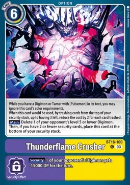 Thunderflame Crusher (BT16-100) - Beginning Observer