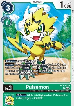 Pulsemon (BT16-039) - Beginning Observer
