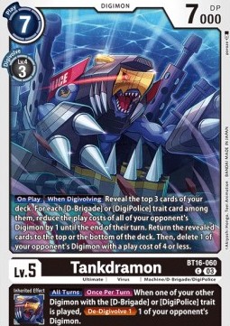 Tankdramon (BT16-060) - Beginning Observer
