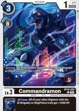 Commandramon (BT16-050) - Beginning Observer