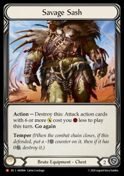 Savage Sash (Rainbow Foil) - Armory Deck: Kayo