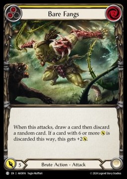 Bare Fangs (Yellow) (Regular) - Armory Deck: Kayo