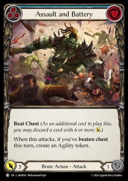 Assault and Battery (Blue) (Regular) - Armory Deck: Kayo