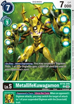 MetallifeKuwagamon (BT16-045) - Beginning Observer